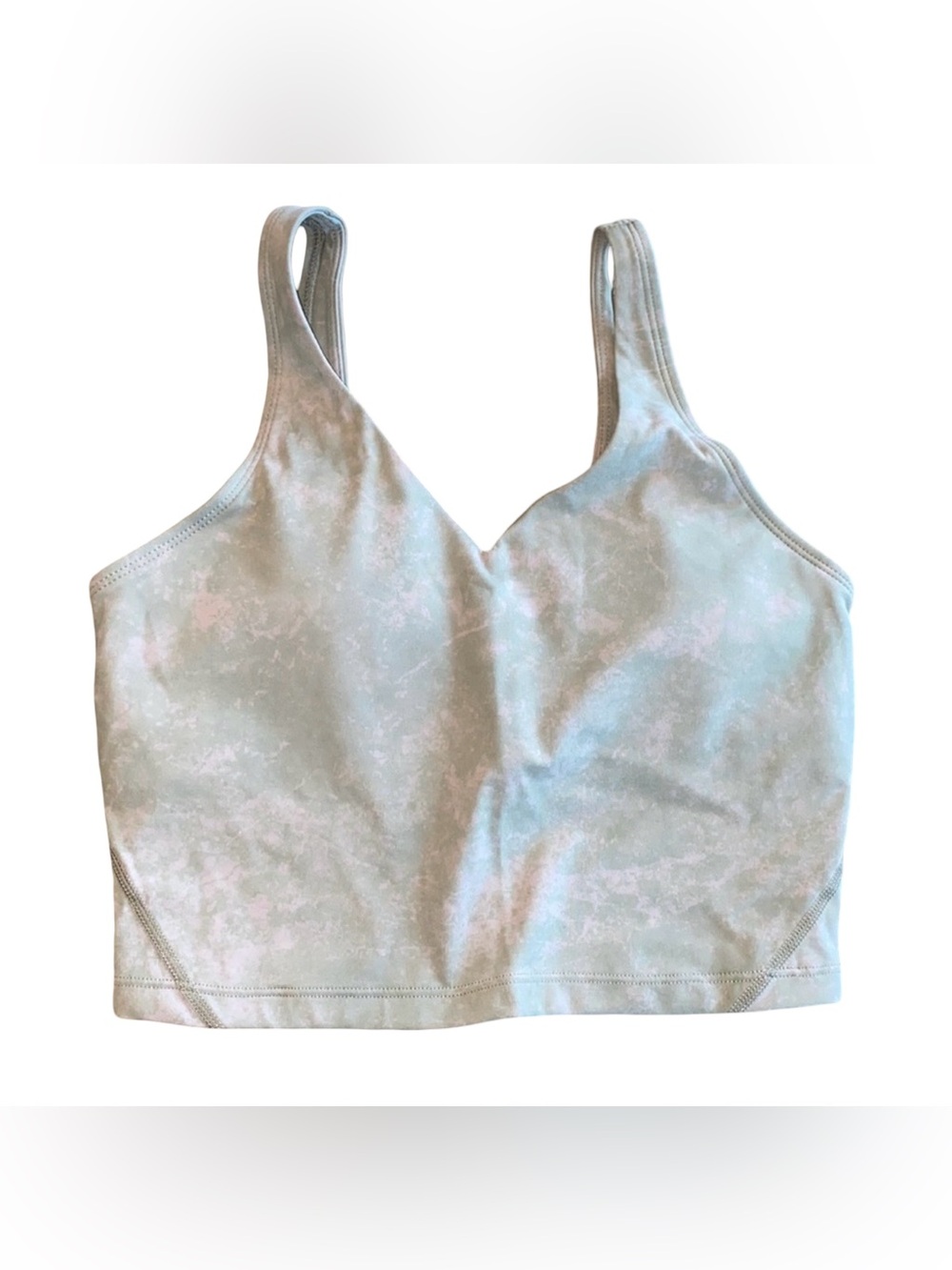 Dragon Fit Sports Bra Tie Dye Green & Pink, Shelf Bra, Removable Pads, XS